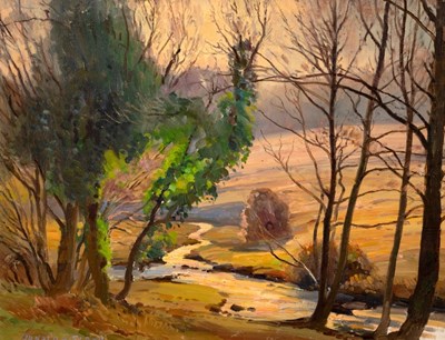Lot 385 - Donald Floyd (1892-1965)/Country Landscape...