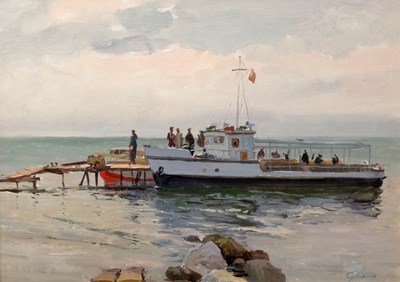 Lot 401 - Piotr Soulimenko (1914-1996)/Tourist Boat,...