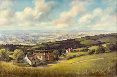 Lot 411 - Jesse Heyden (1916-1990)/The Malverns from...