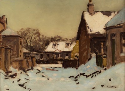 Lot 433 - Harold Storey (1888-1965)/Snow in the Village,...