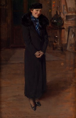 Lot 447 - Arturo Zanieri (1870-1955)/Portrait of...