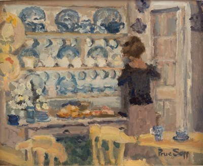 Lot 456 - Prue Sapp/Country Coffee Shop/signed; Chelsea...