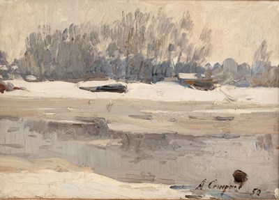 Lot 458 - 20th Century/Winter Landscape/indistinctly...