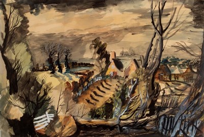 Lot 490 - Rowland Suddaby (1920-1973)/Essex Farm/signed...