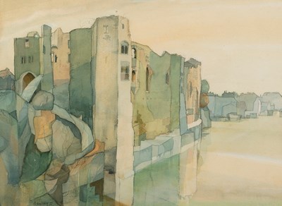 Lot 493 - Evan Ivory (1931-2018)/Castle Ruins/signed and...