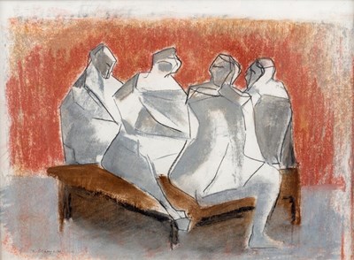 Lot 507 - 20th Century/Figure Study/signed indistinctly...