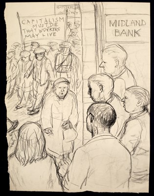 Lot 511 - Leslie Duxbury (1921-2001)/Street Protest...