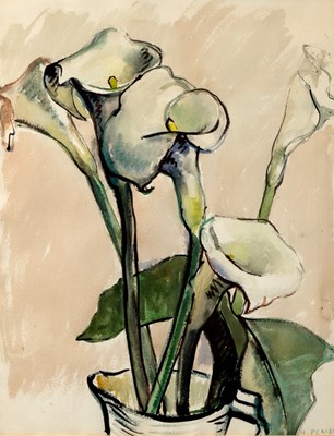 Lot 526 - N Pearse/Lilies/signed lower right/watercolour,...