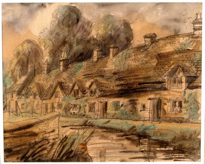 Lot 527 - 20th Century/Arlington Row, Bibury/signed...