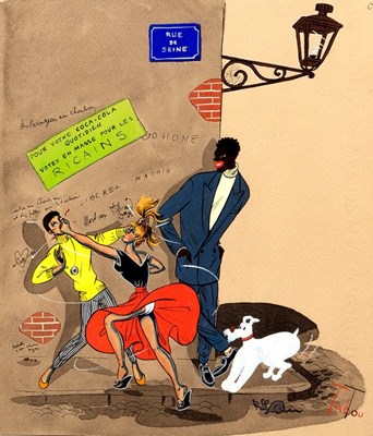 Lot 535 - Tabou et Cie (1950s)/Young Women Fighting in...