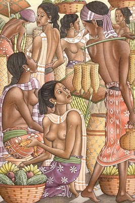 Lot 550 - Dewa Putu Bedil (1921-1999)/Market...