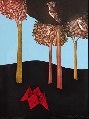Lot 577 - Mila Furstova (Contemporary)/Trees/signed and...
