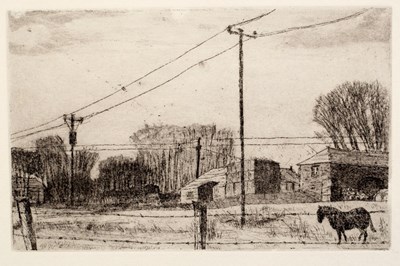 Lot 584 - Leslie Duxbury (1921-2001)/Out of Town/etching,...