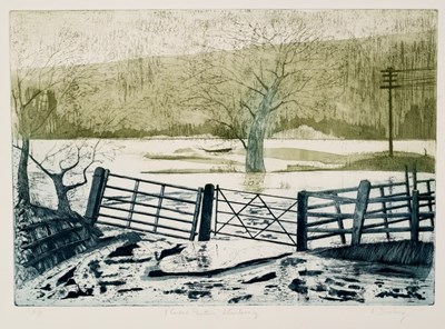 Lot 585 - Leslie Duxbury (1921-2001)/Flooded Pasture,...
