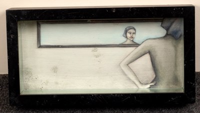 Lot 594 - 20th Century/Girl and Reflection in...
