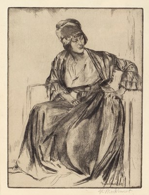 Lot 609 - Gerald Leslie Brockhurst (1890-1978)/Genevieve...