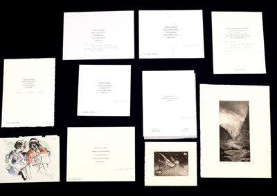 Lot 621 - Galerie Paul Proute/A group of greetings cards,...