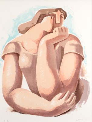 Lot 636 - Mary Audsley (1919-2008)/Seated Woman/signed...