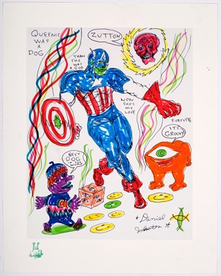 Lot 729 - Daniel Johnston (American 1961-2019)/Queenie...