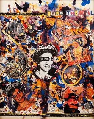 Lot 738 - Attributed to Jamie Reid/God save Them/print,...