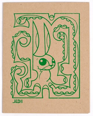 Lot 748 - Joe Ledbetter AKA J.LED/Octobunny card Jed/Joe...
