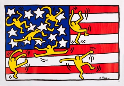 Lot 750 - Keith Haring (American 1958-1990)/Stars and...