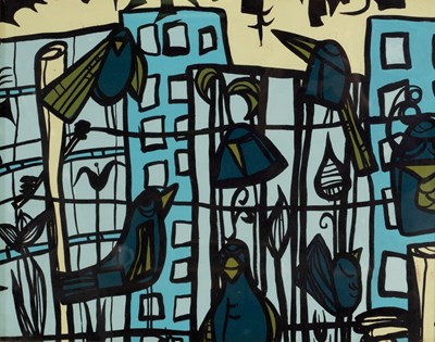 Lot 791 - Birds and Skyscrapers on paper/photographic...