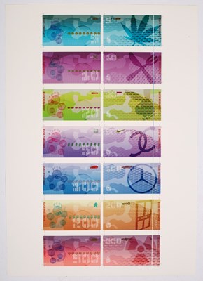 Lot 820 - Tom Hingston and Robert Del Naja/Currency/silk...