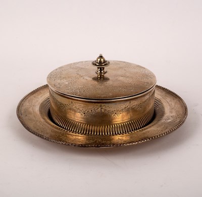 Lot 33 - A Victorian silver butter dish, Sheffield 1884,...