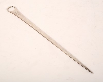 Lot 56 - A George III silver meat skewer, Thomas...