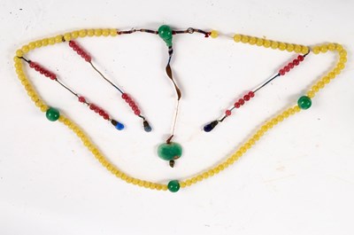 Lot 560 - A Chinese court necklace/chaozhu, late Qing...