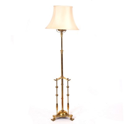 Lot 1123 - An early 20th Century brass telescopic...