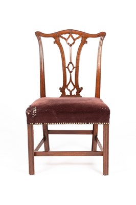 Lot 1 - A late 18th Century Chippendale period single...