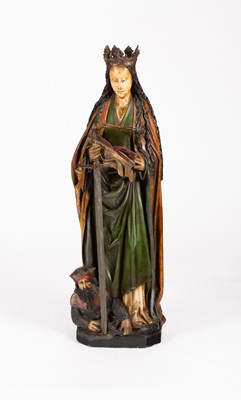 Lot 5 - A Renaissance style polychrome figure of the...