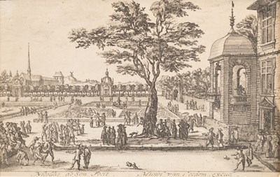 Lot 73 - Nicollas de Son (XVII)/Garden with Boule...