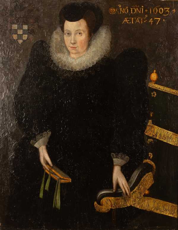 Lot 78 - English School, early 17th Century/Portrait of...