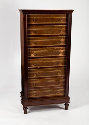 Lot 88 - A late 19th Century Wellington chest of eight...