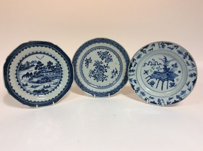 Lot 114 - An early 19th Century octagonal plate painted...