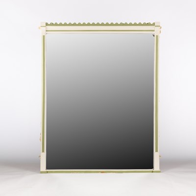 Lot 289 - A late 19th Century overmantel mirror, now...