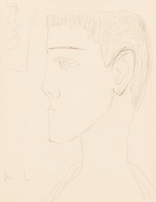 Lot 404 - Mikhail Larionov (Russian 1881-1964)/Portrait...