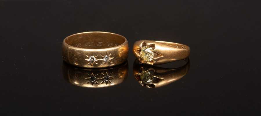 Lot 10 - A diamond solitaire ring, the cushion shaped...