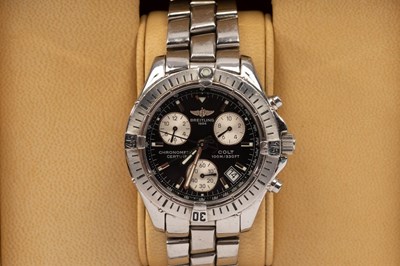 Lot 51 - A gentleman's stainless steel Breitling...