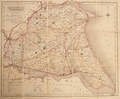 Lot 143 - County maps etc. A collection of 19th Century...