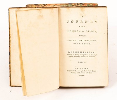 Lot 145 - Baretti, Joseph. A Journey from London to...