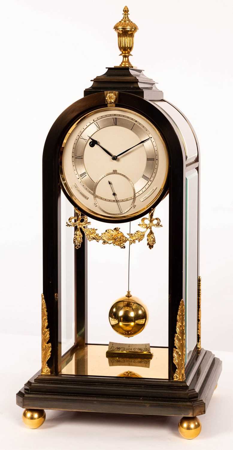 Lot 505 - An eight-day table regulator by Sinclair...
