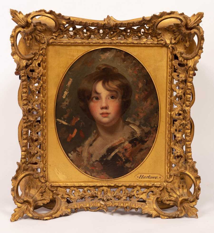 Lot 1136 - George Henry Harlow (1787-1819)/Portrait...