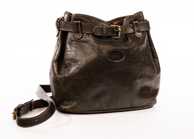 Lot 4 - Mulberry, a Wexford olive green leather...