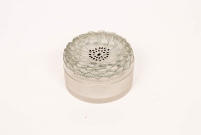 Lot 114 - Lalique, a clear and frosted glass circular...