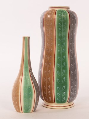 Lot 134 - Poole Pottery, a patterned freeform peanut...