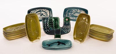 Lot 145 - Poole Pottery, twenty small glazed trays,...